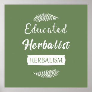 Póster Herbolario educado