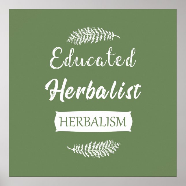 Póster Herbolario educado (Frente)