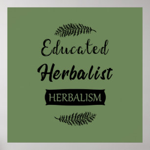 Póster herbolario educado