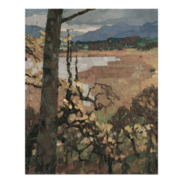 Póster Herbst an Chiemsee | Arte paisajístico Leo Putz
