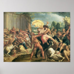 Póster Hércules, Deianeira y el centaur Eurytion