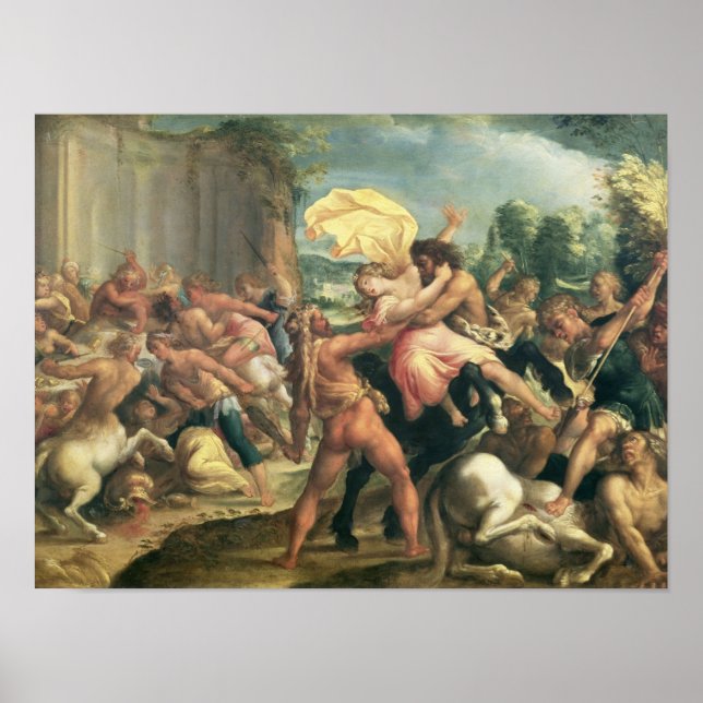 Póster Hércules, Deianeira y la Eurytion centaur (Frente)