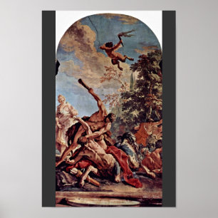 Póster Hércules en la lucha contra los Centaurs Ness