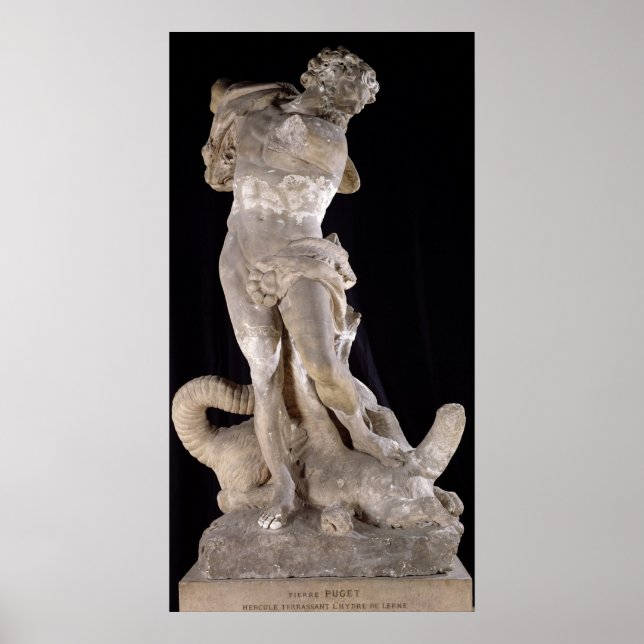 Póster Hercules Fighting the Lernaean Hydra (Frente)