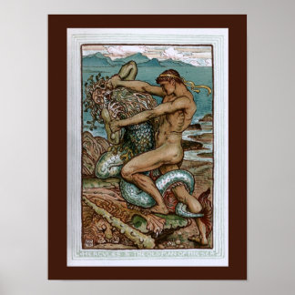 Póster Hércules y el viejo hombre del mar