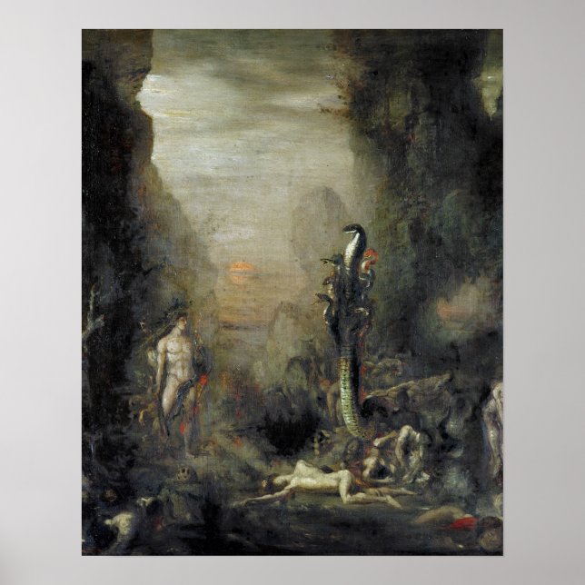 Póster Hércules y la hidra lernaica (Frente)