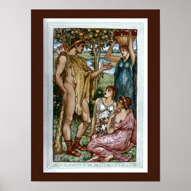 Póster Hércules y las ninfas (Frente)
