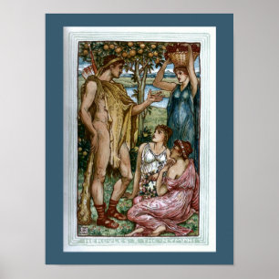Póster Hércules y las ninfas