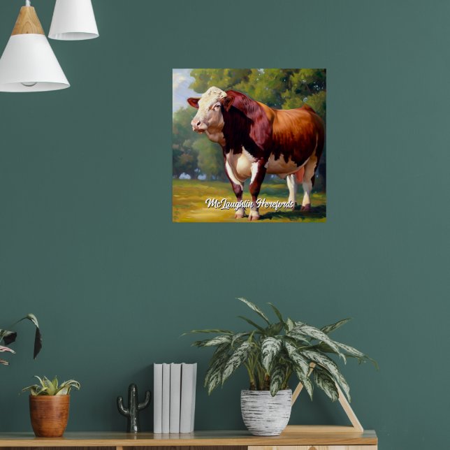Póster Hereford Bull (Salón 1)