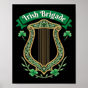 Póster Herencia de Harp Celta de Brigada Irlandesa