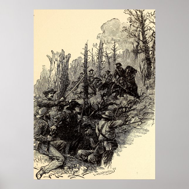 Póster Herida del General Longstreet (Frente)