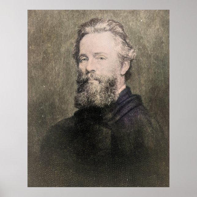 Póster Herman Melville - Autor (Frente)