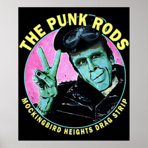Póster Herman Munster El Punk Rods