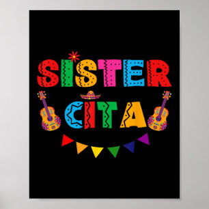 Póster Hermana Cita Cinco De Mayo Fiesta mexicana Fiesta 