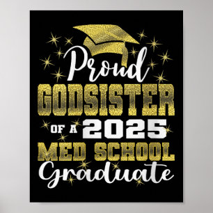 Póster Hermana De Dios Orgullosa De Mujeres De La Graduac