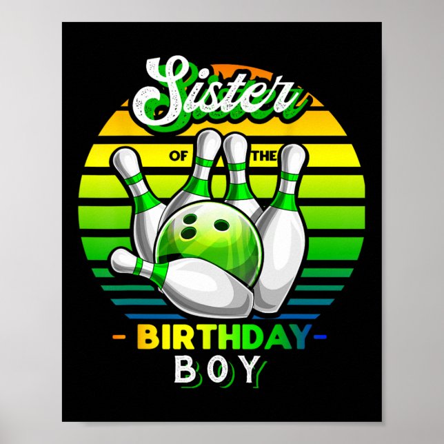Póster Hermana De La Bola Familiar De Cumpleaños (Frente)
