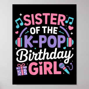 Póster Hermana de la cumpleañera de k-pop kpop coreana