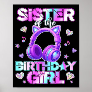 Póster Hermana de las chicas de cumpleaños de k-pop músic