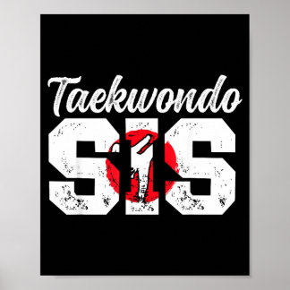 Póster Hermana de Taekwondo Luchadora de Taekwondo
