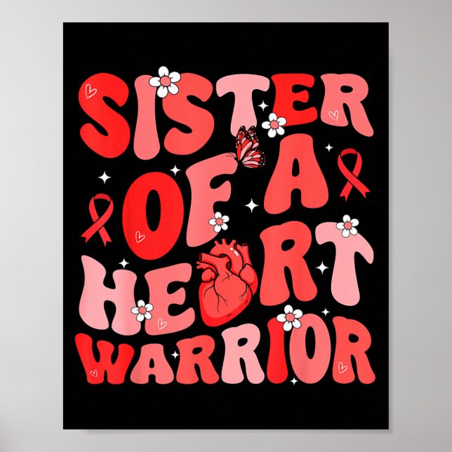 Póster Hermana de un guerrero del corazón conciencia sobr (Frente)