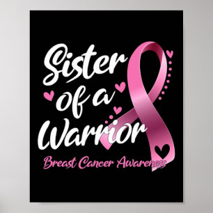 Póster Hermana De Un Guerrero Que Combate El Cáncer De Ma