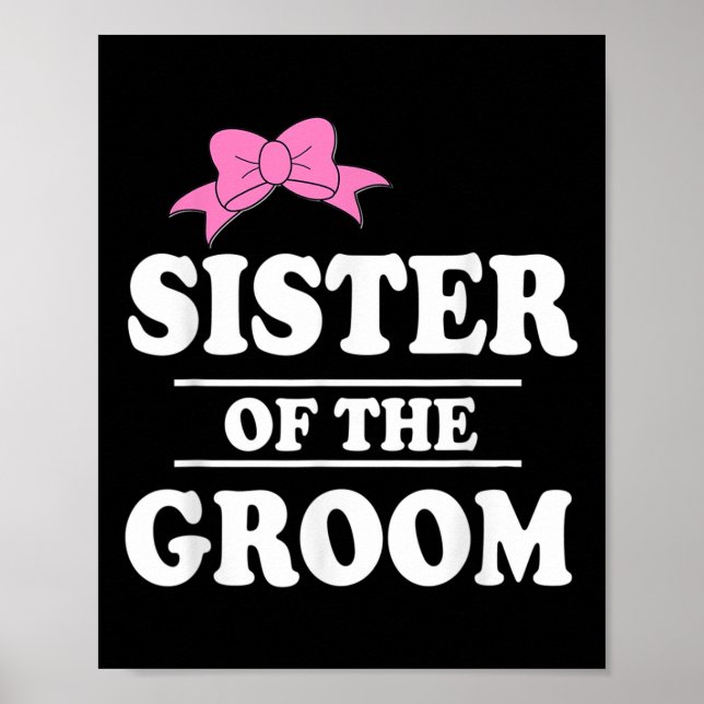 Póster Hermana del novio en la fiesta de bodas  (Frente)