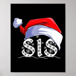 Póster Hermana Feliz Navidad Santa Claus Navidad Familia