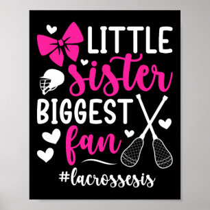Póster Hermana Lacrosse Hermana De Un Lector Lacrosse