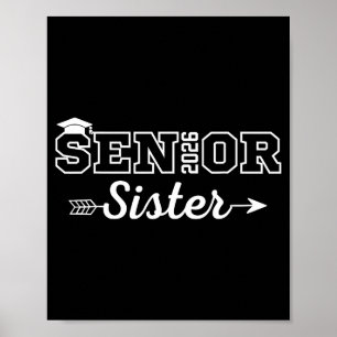 Póster Hermana mayor clase 2026 promoción 2026 graduación