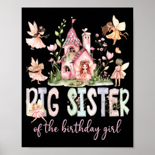 Póster Hermana Mayor De La Hada Mágica De La Cumpleañera