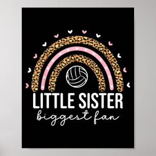 Póster Hermana Menor De Voleibol Lindo Para Niñas Niños
