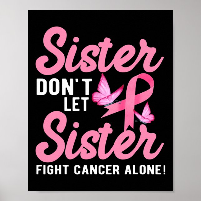 Póster Hermana no deje que la hermana luche sola contra e (Frente)
