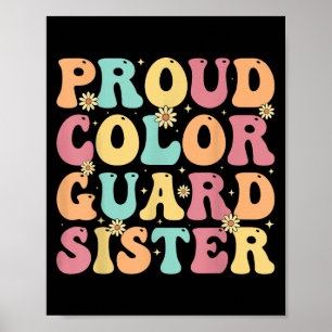 Póster Hermana orgullosa de la guardia de color - La herm