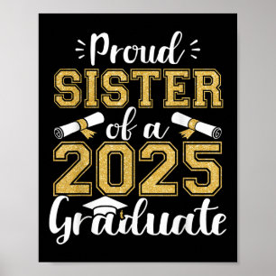Póster Hermana orgullosa de una graduada de la promoción