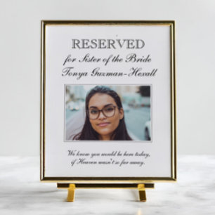 Póster Hermana reservada del Boda en memoria de la novia