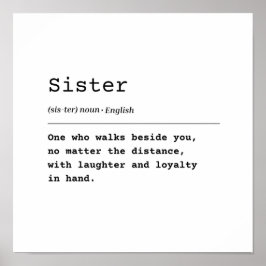 Póster Hermana - Risas y Lealtad