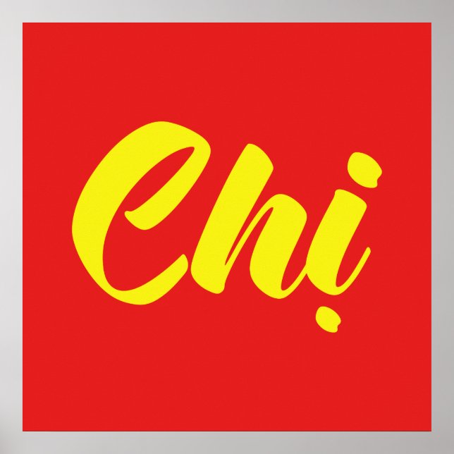 Póster Hermana vietnamita - Idioma Chi ~ Tien Viene (Frente)