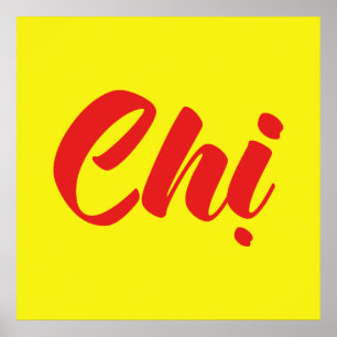 Póster Hermana vietnamita - Idioma Chi ~ Tien Viene