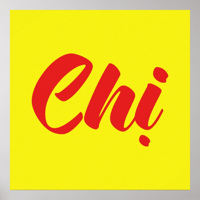 Póster Hermana vietnamita - Idioma Chi ~ Tien Viene (Frente)