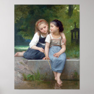 Póster Hermanas de Bouguereau