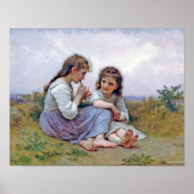 Póster Hermanas de Bouguereau (Frente)