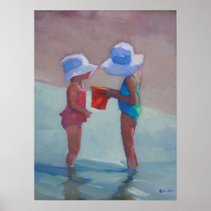 Póster Hermanas en los gorras de Sun 18" " poster x24
