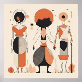 Póster Hermanas en Ritmo Geométrico — Ritmo Geométrico