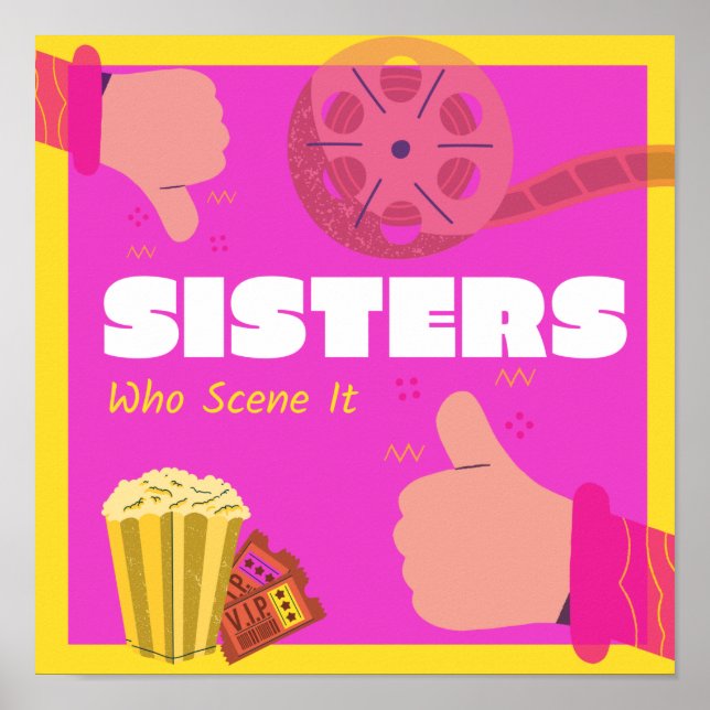 Póster Hermanas que lo escenifican Poster de podcast (Frente)