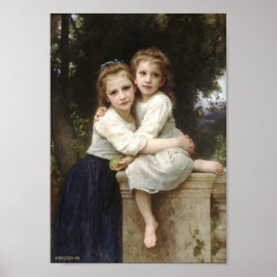 Póster Hermanas William-Adolphe Bouguereau-Two
