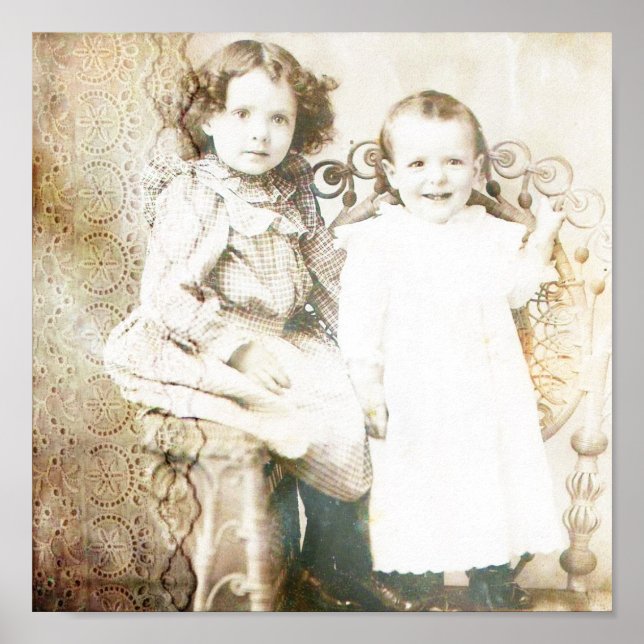 Póster Hermanas y encaje (Frente)