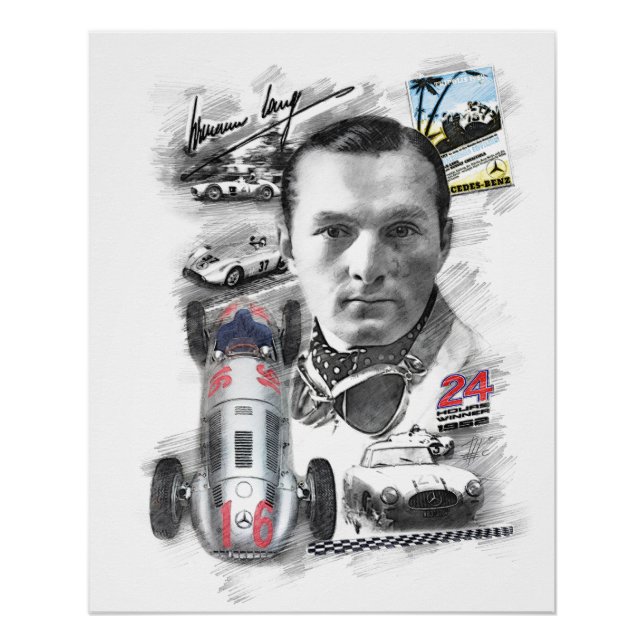 Póster Hermann Lang (Anverso)