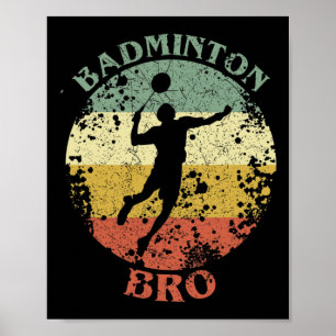 Póster Hermano de Badminton con problemas de vintage