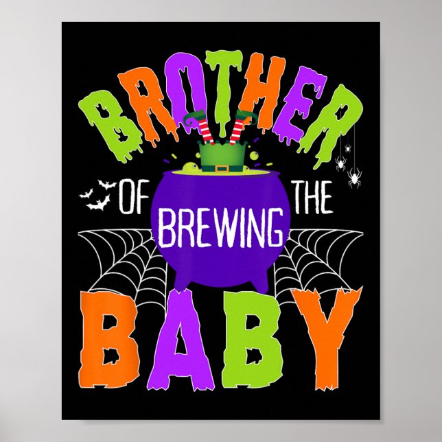Póster Hermano De Halloween Hombres Mujeres Niños (Frente)