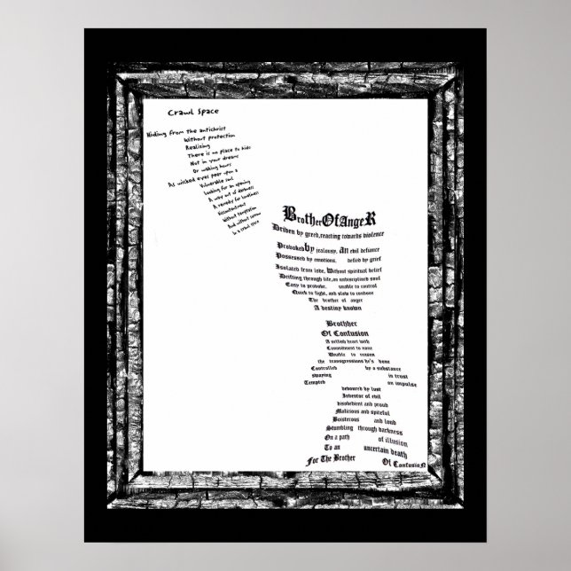 Póster Hermano de ira y confusión (Frente)